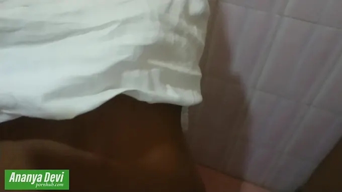 Ananya Devi's Room: Gorgeous Sri Lankan Honey Gives Rectal Hand job and Gargles on Hard-on
