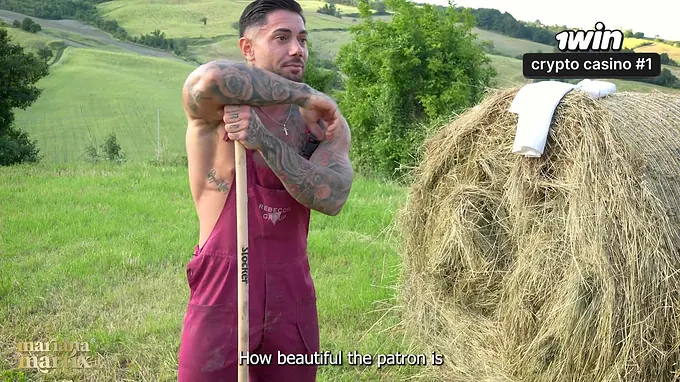 Mariana Martix cheats on her spouse with a farmer in the open air - Giant bumpers and booty juggling in this outdoor hook-up movie!