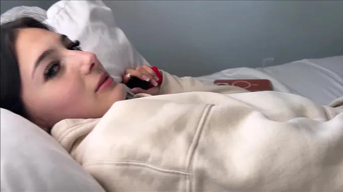 Step Sister & Alex Adams share sofa and get a taboo internal ejaculation