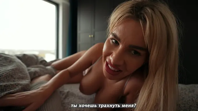 Jenny Lux & Ema Karter share a bed in hotel with stepmommy's first-ever threeway