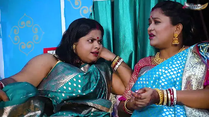 Mampi, Trahultakla & friends take turns deepthroating & cowgirl riding on a huge cock in Desi Mallu B