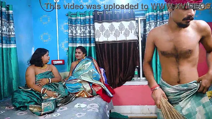 Mampi, Trahultakla & friends take turns deepthroating & cowgirl riding on a huge cock in Desi Mallu B