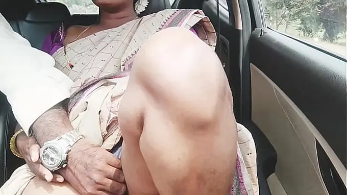 Steaming Silk and Son in Law go crazy in a lengthy Indian drive with a super-hot aunty