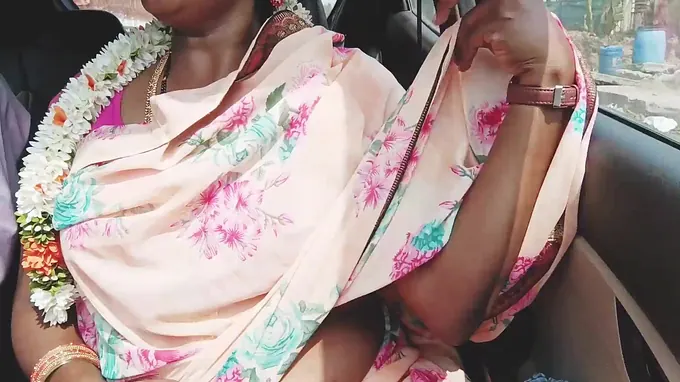 Red-hot Silk and her Desi Aunty Car get nasty in a sizzling Desi Steamy Aunty Car Dirty Conversation