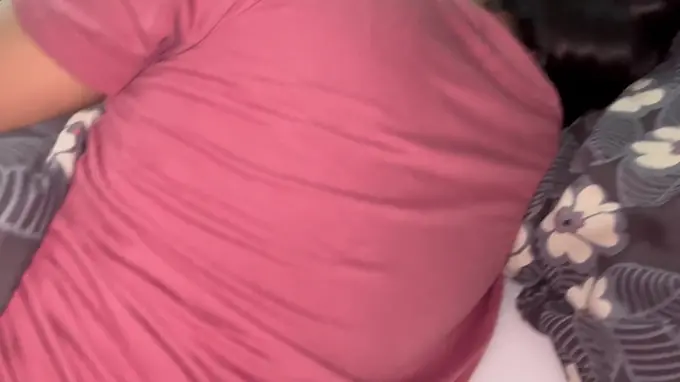 Step-siblings get naughty in the total night sofa with Indian Aunty