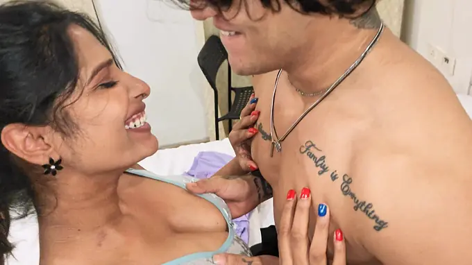 Tejashwini and Akash indulge in steamy foreplay & hardcore sex with a hung Indian boyfriend