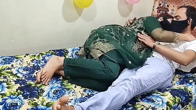 Stepmom Desi Aunty Toys with Stepson's Big Cock in Hindi Audio