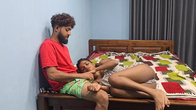 Indian college stepsister gets a rough and dirty pounding on TV