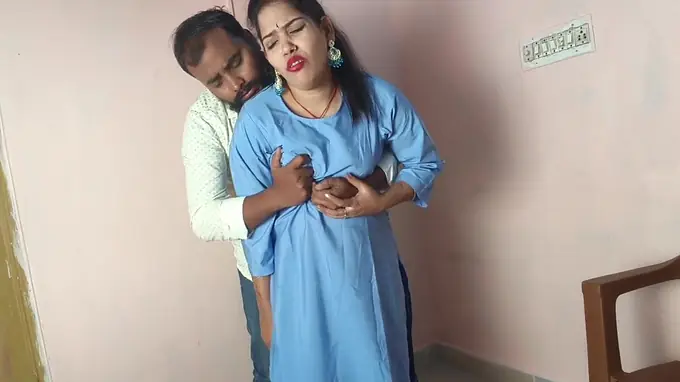 Dirty talk Indian college girl hooks up with her boyfriend for a rock hard fuck with her bf school duo