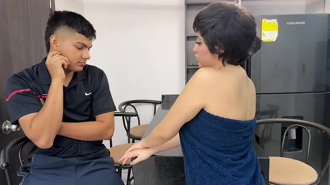 Desi Aunty begs her stepson to nail her hard with a rock-hard nail