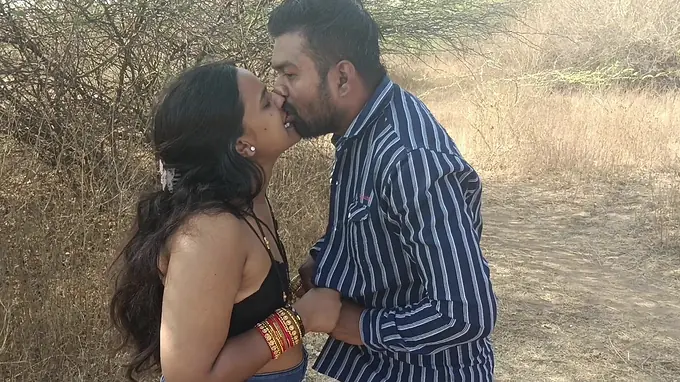 Desi Aunty cheats on husband while getting roughed up in the outdoors