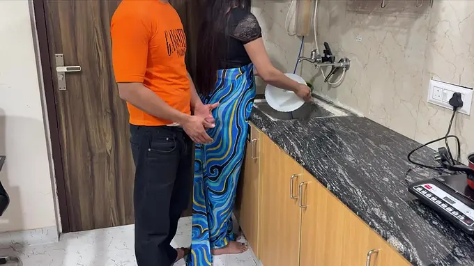 Stepson with a fat salami finishes up providing his huge-titted stepmom