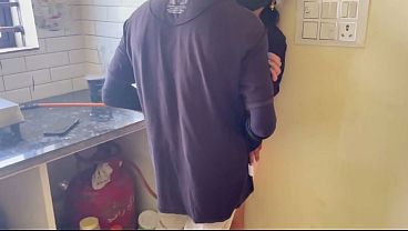 Watch Asrita, a young Indian bhabhi, get her creamy pussy pounded by her spouse in the kitchen 
