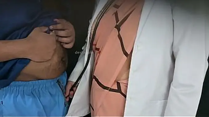 Tanya Bhabhi and her chubby doctor indulge in some steamy black cock action at the clinic