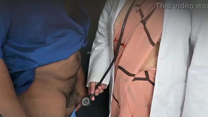 Tanya Bhabhi and her chubby doctor indulge in some steamy black cock action at the clinic