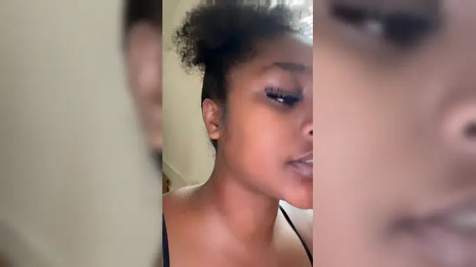 Ebony princess with big tits and ass tries out a 10-inch hard-on for a facial