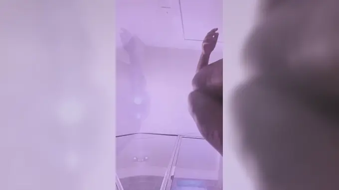 Watch Ebony Princess & her hot afro play with her juicy booty after a wild party in Africa!