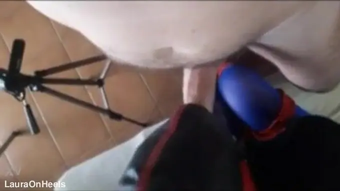 Laura On Heels & The Throater get kinky in blindfolded bondage, with a big cock & face-piercing fetish