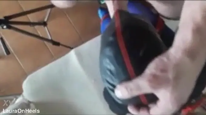 Laura On Heels & The Throater get kinky in blindfolded bondage, with a big cock & face-piercing fetish