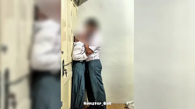 Desi Aunty gets caught by the college boys in public and pounded hard in College Warehouse