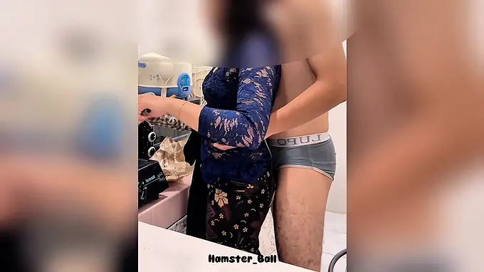 My Wifey caught cooking and fucks hard in the kitchen