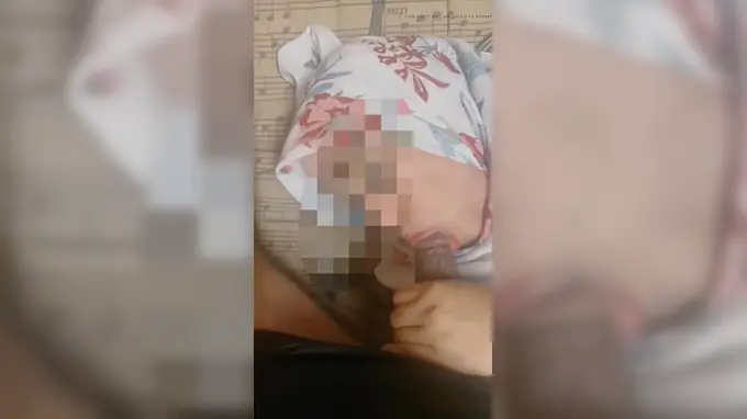 Mature Malay Gags on Chubby Brother's Cock & Takes it Deep in Her Throat