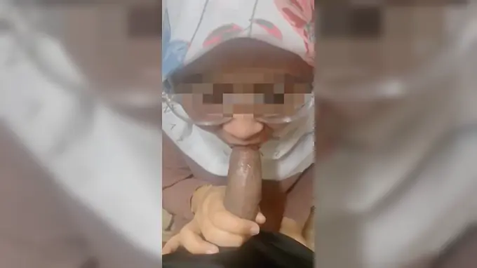 Mature Malay Gags on Chubby Brother's Cock & Takes it Deep in Her Throat