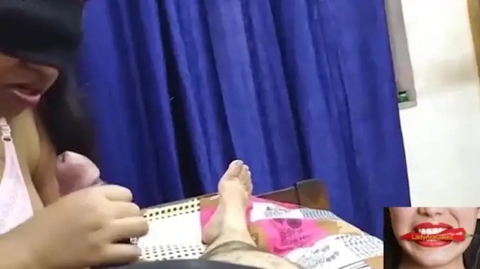Watch this Indian Desi BBW cum in her mouth while getting her big tits pounded hard in homemade sex tape