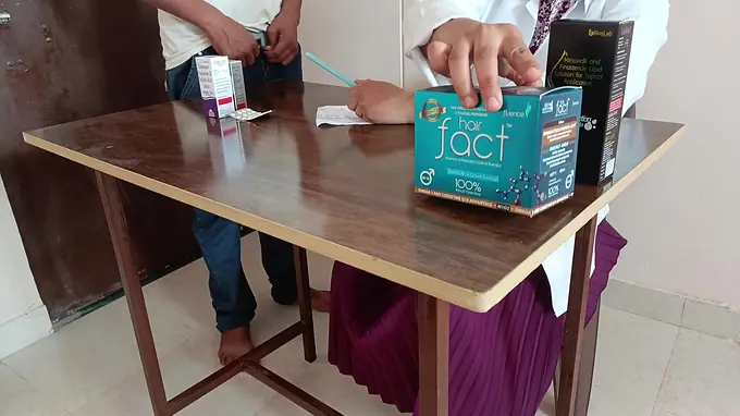 Hunter & Sonu's Indian doc polyclinic - Immense Indian patient gets pounded by patient's ginormous ebony schlong