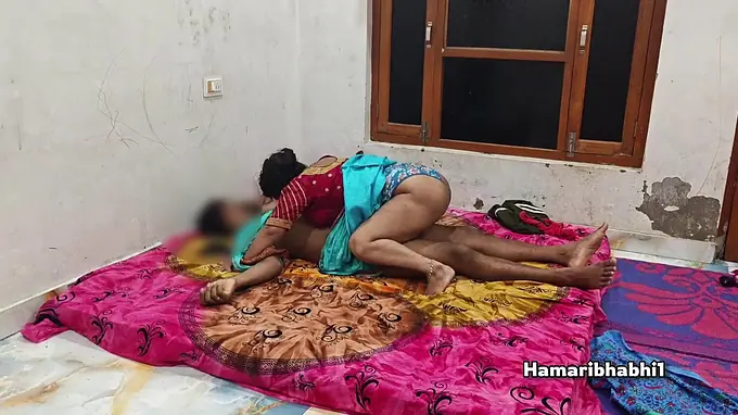 Devi, the lush Indian MUMMY, gets rode by her Desi husband's ample Desi fuckpole in a saree